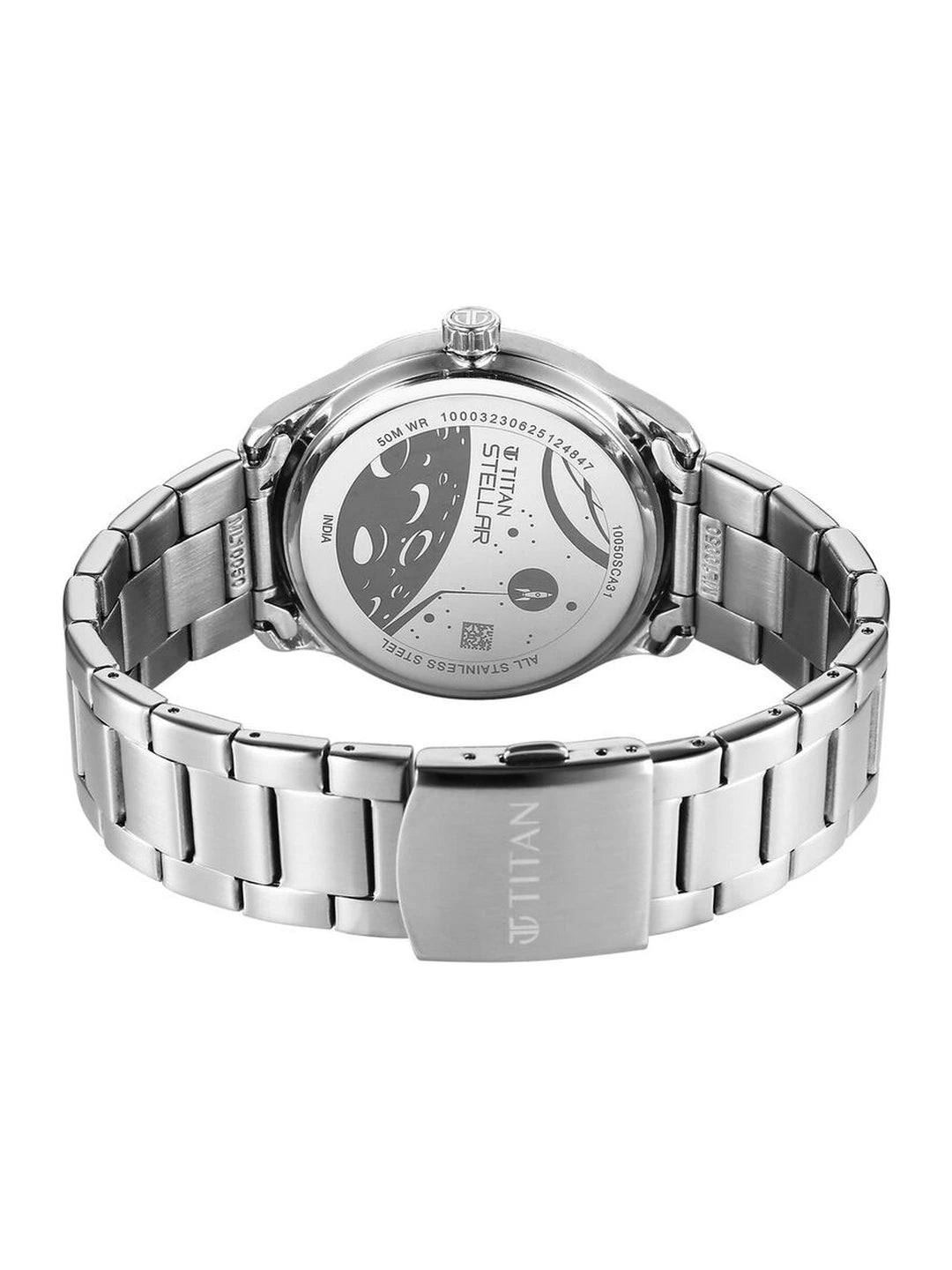 Titan Round Green Dial Analog Watch - 10029KM01
