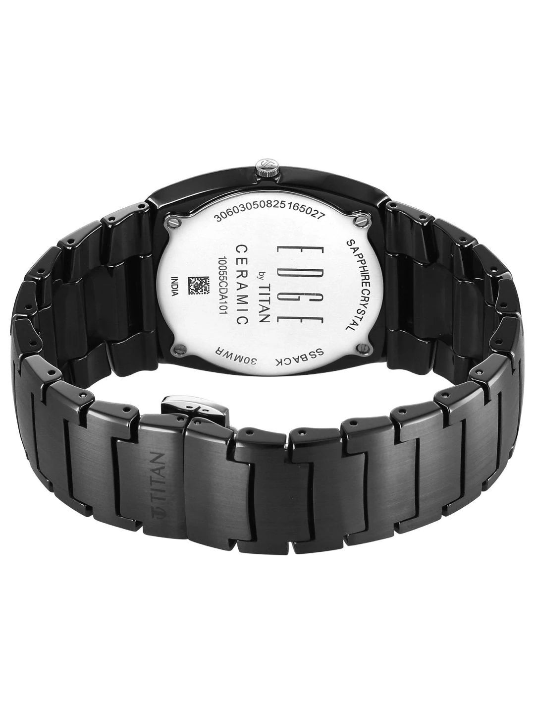 Titan Edge Fumage Analog Black Dial Watch - 10055NC01