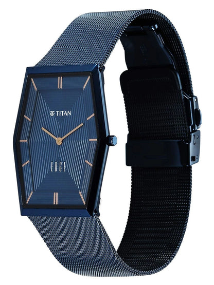 Titan Edge Whimsey Blue Quartz Analog Watch - 10056QM02