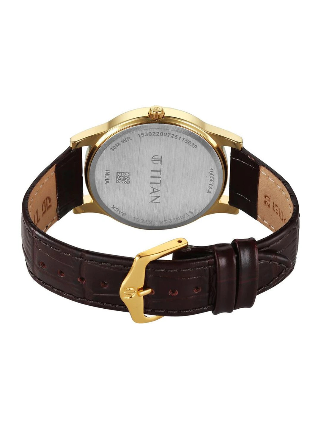 Titan Karishma Round Brown Dial Analog Watch - 10058YL01