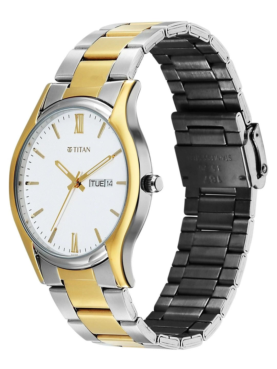Titan Karishma White Dial Quartz Analog Watch - 10059BM03