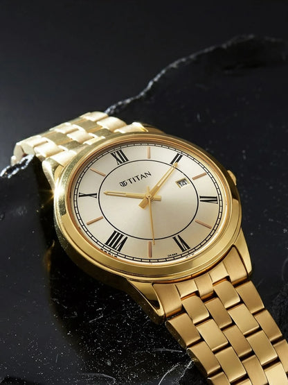 Titan Karishma Festive Iii Analogue Watch With Bracelet Style Strap - 10060YM01