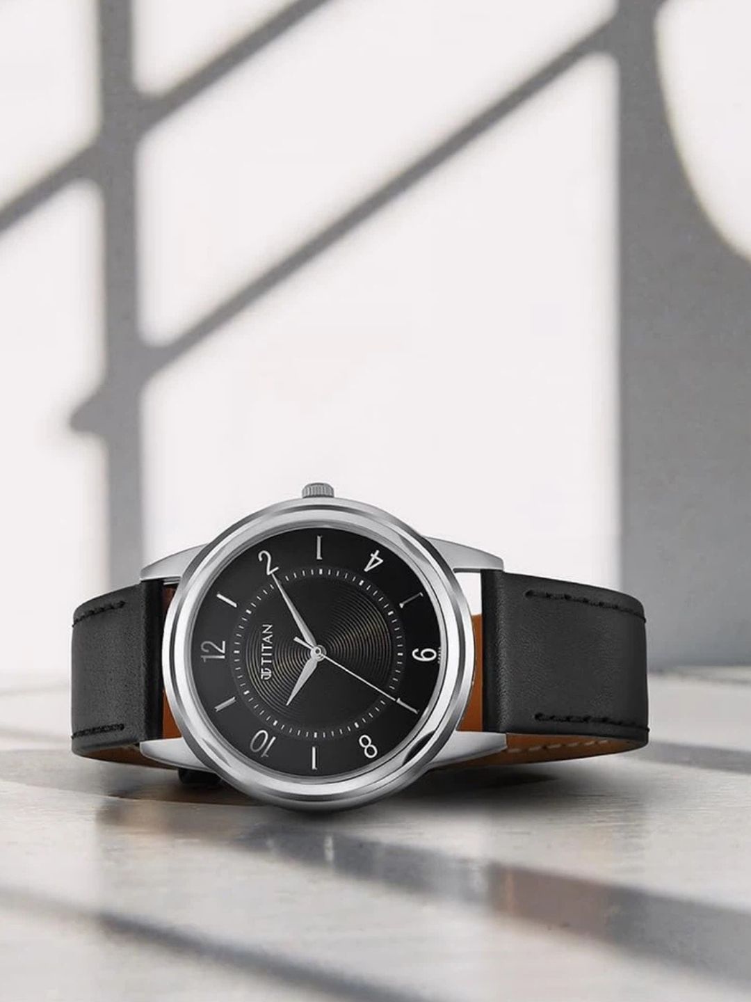 Titan Karishma Round Black Dial Analog Watch - 1638SL02