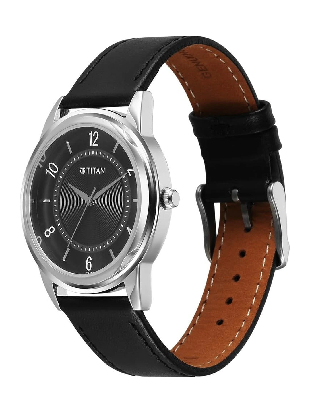 Titan Karishma Round Black Dial Analog Watch - 1638SL02