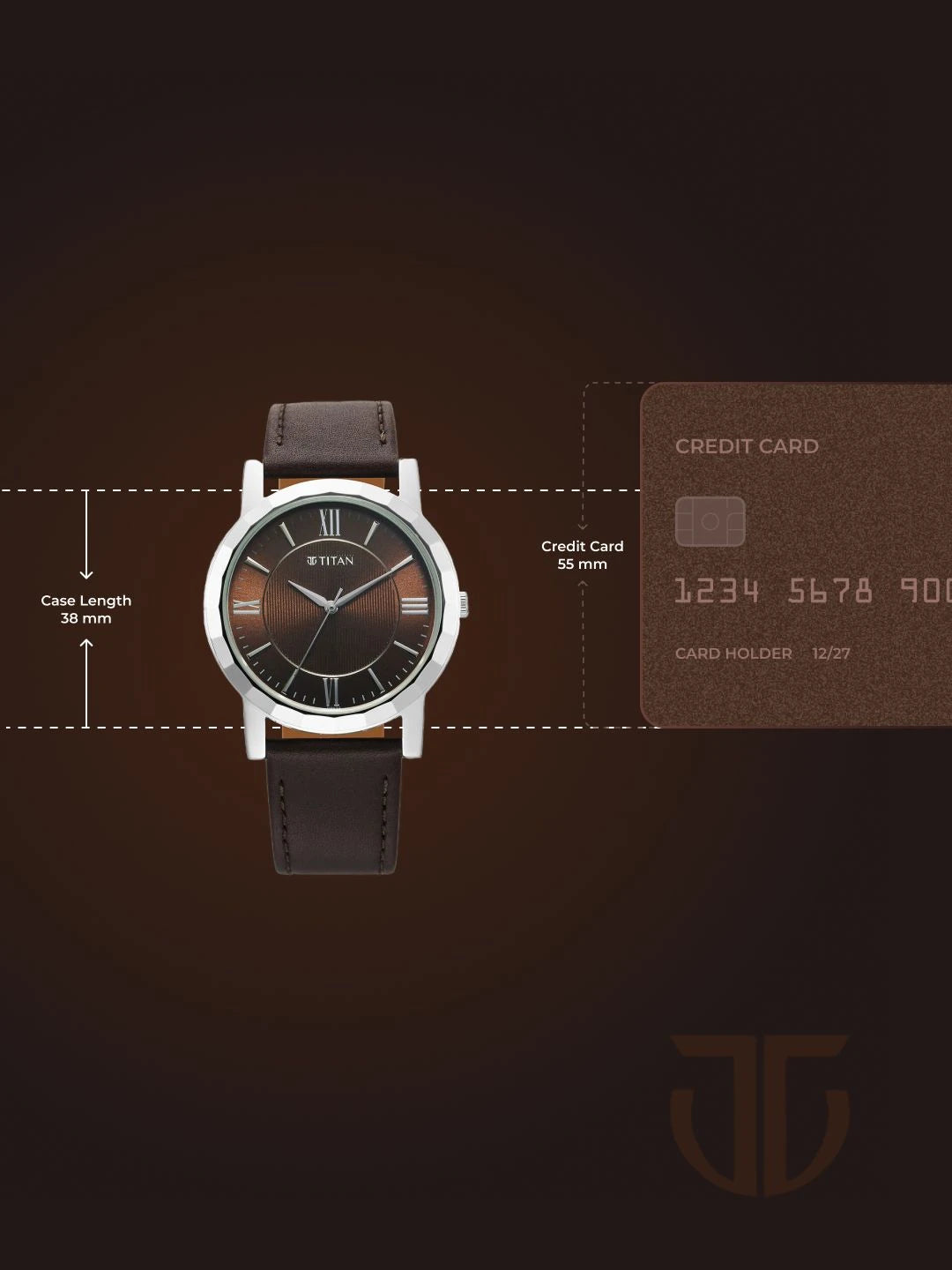 Titan Karishma Zing Quartz Analogue Brown Dial Watch - 1644SL01