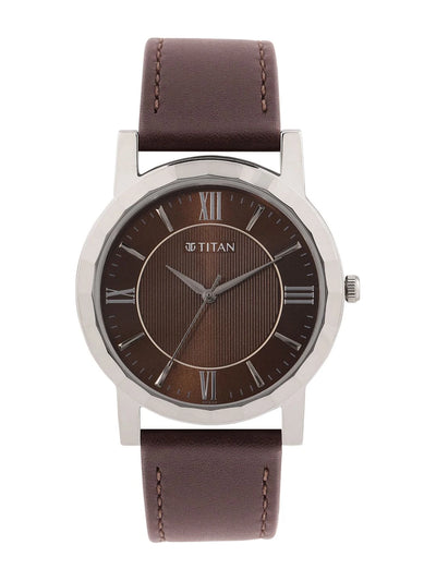 Titan Karishma Zing Quartz Analogue Brown Dial Watch - 1644SL01