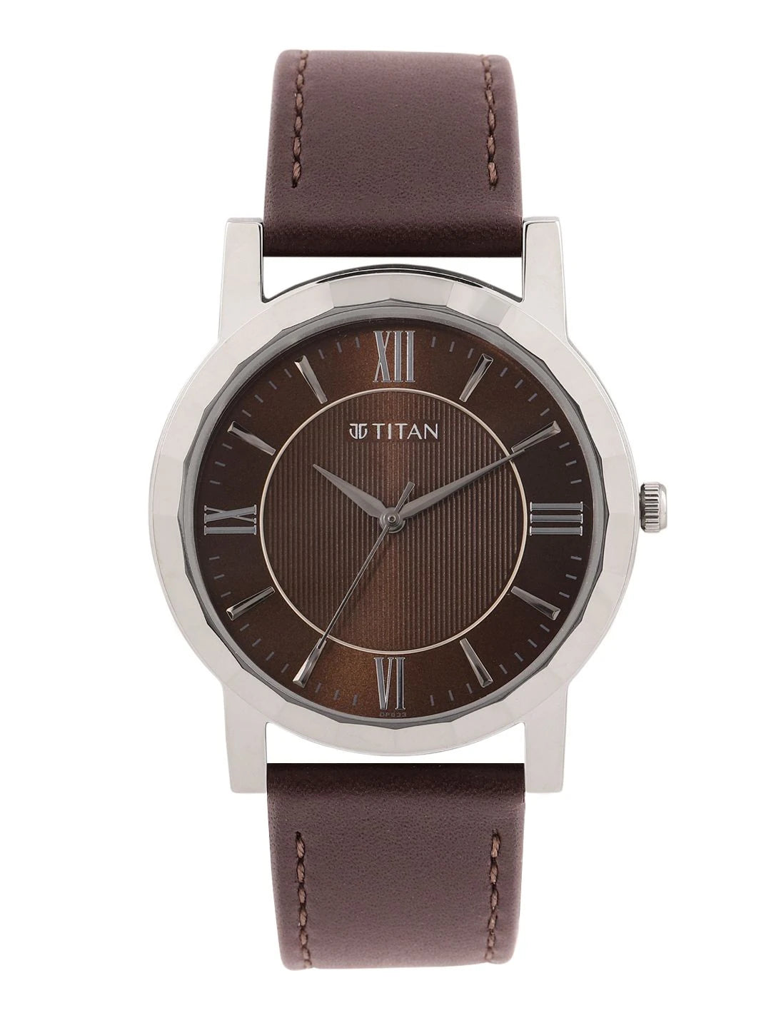 Titan Karishma Zing Quartz Analogue Brown Dial Watch - 1644SL01