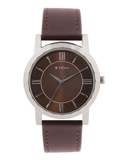 Titan Karishma Zing Quartz Analogue Brown Dial Watch - 1644SL01