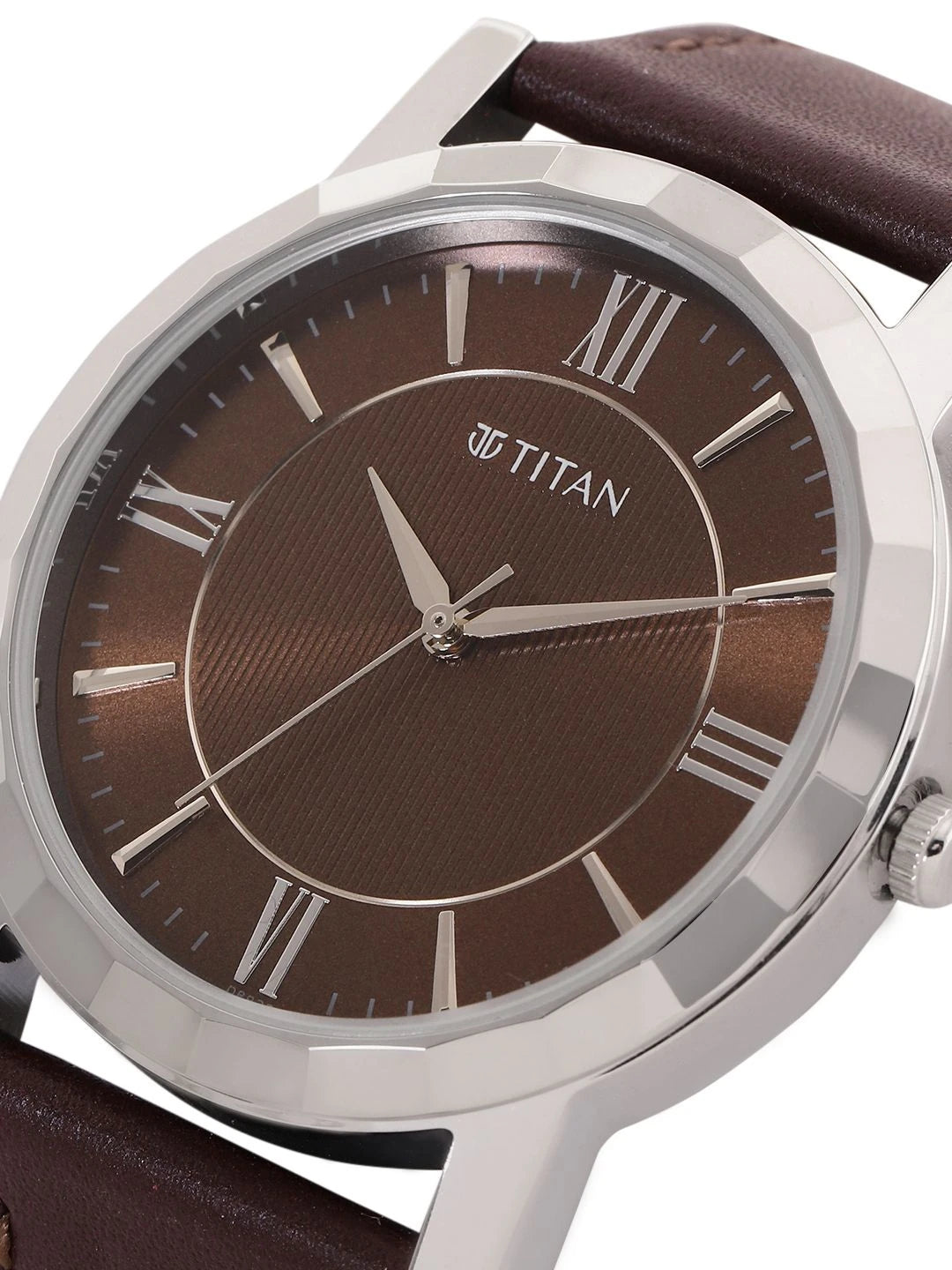 Titan Karishma Zing Quartz Analogue Brown Dial Watch - 1644SL01