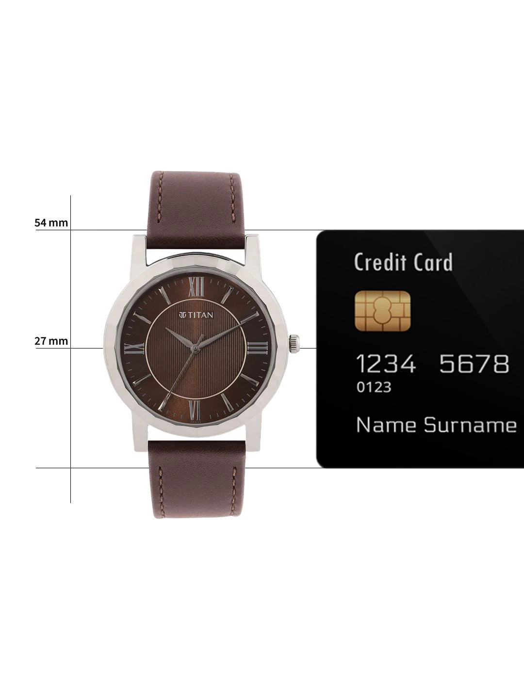 Titan Karishma Zing Quartz Analogue Brown Dial Watch - 1644SL01