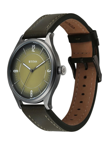 Titan Neo Basics Ii Quartz Leather Straps Analogue Watch - 1802QL05