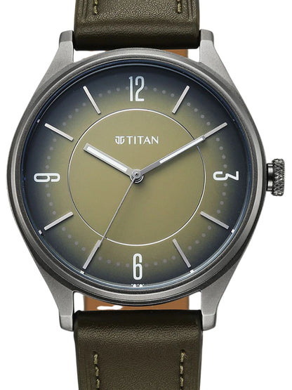 Titan Neo Basics Ii Quartz Leather Straps Analogue Watch - 1802QL05