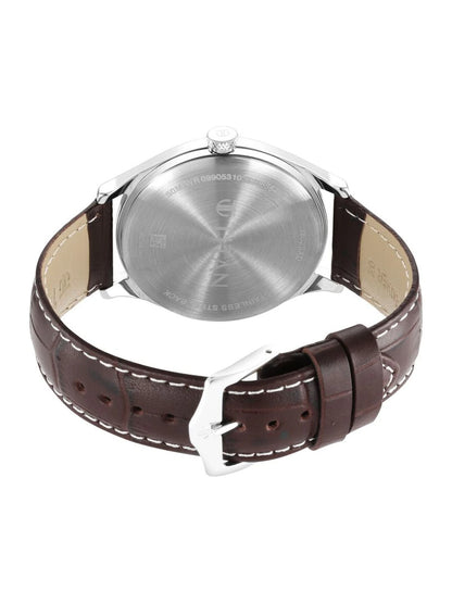 Titan Round Brown Dial Analog Watch - 1802SL16