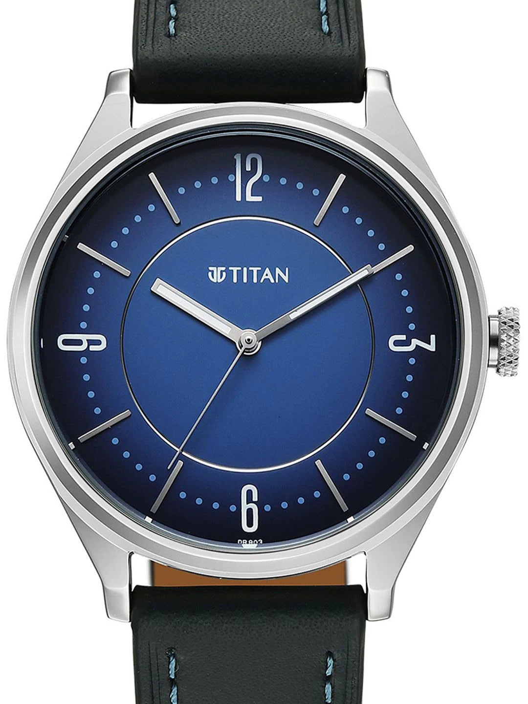 Titan Neo Basics Ii Quartz Blue Round Dial Watch - 1802SL21