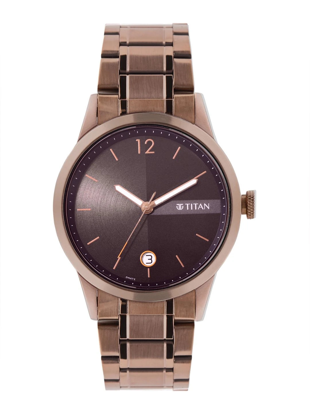 Titan Neo Splash Quartz Analog Brown Dial Watch - 1806QM03