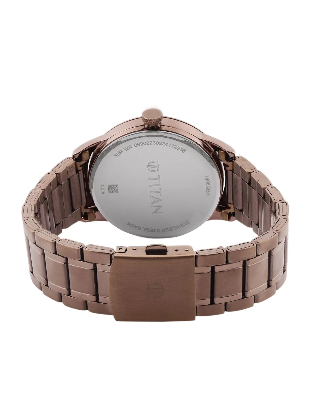 Titan Neo Splash Quartz Analog Brown Dial Watch - 1806QM03
