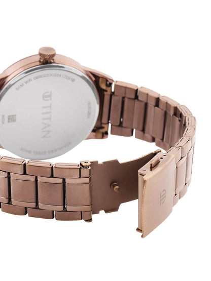 Titan Neo Splash Quartz Analog Brown Dial Watch - 1806QM03
