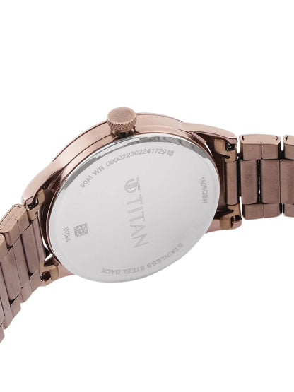 Titan Neo Splash Quartz Analog Brown Dial Watch - 1806QM03
