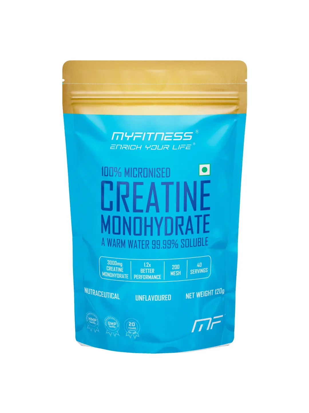 Myfitness Creatine Monohydrate Powder Unflavoured 120g