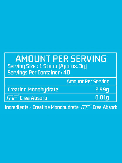 Myfitness Creatine Monohydrate Powder Unflavoured 120g