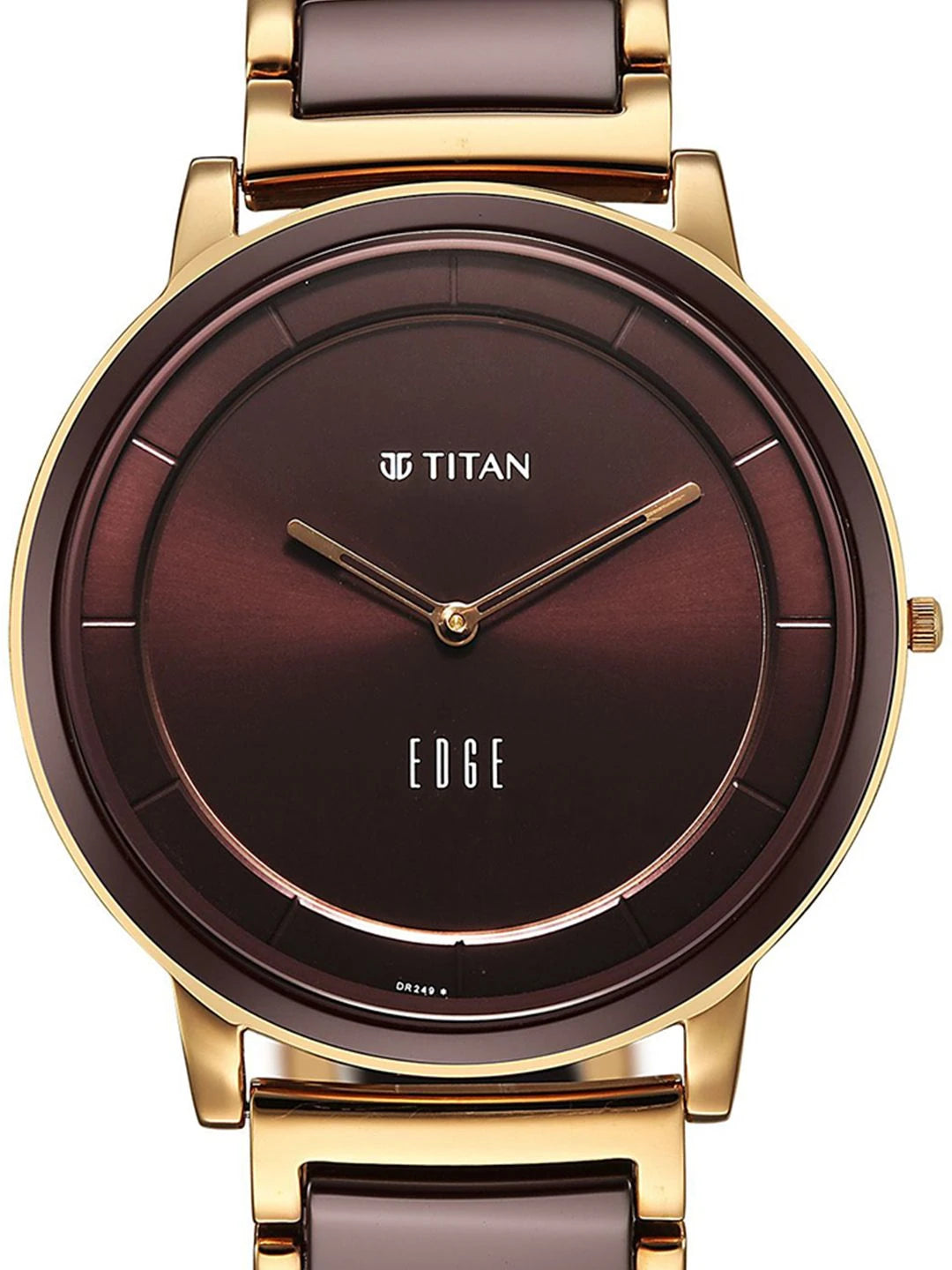 Titan Edge Melange Quartz Round Dial Watch - 1878KD08