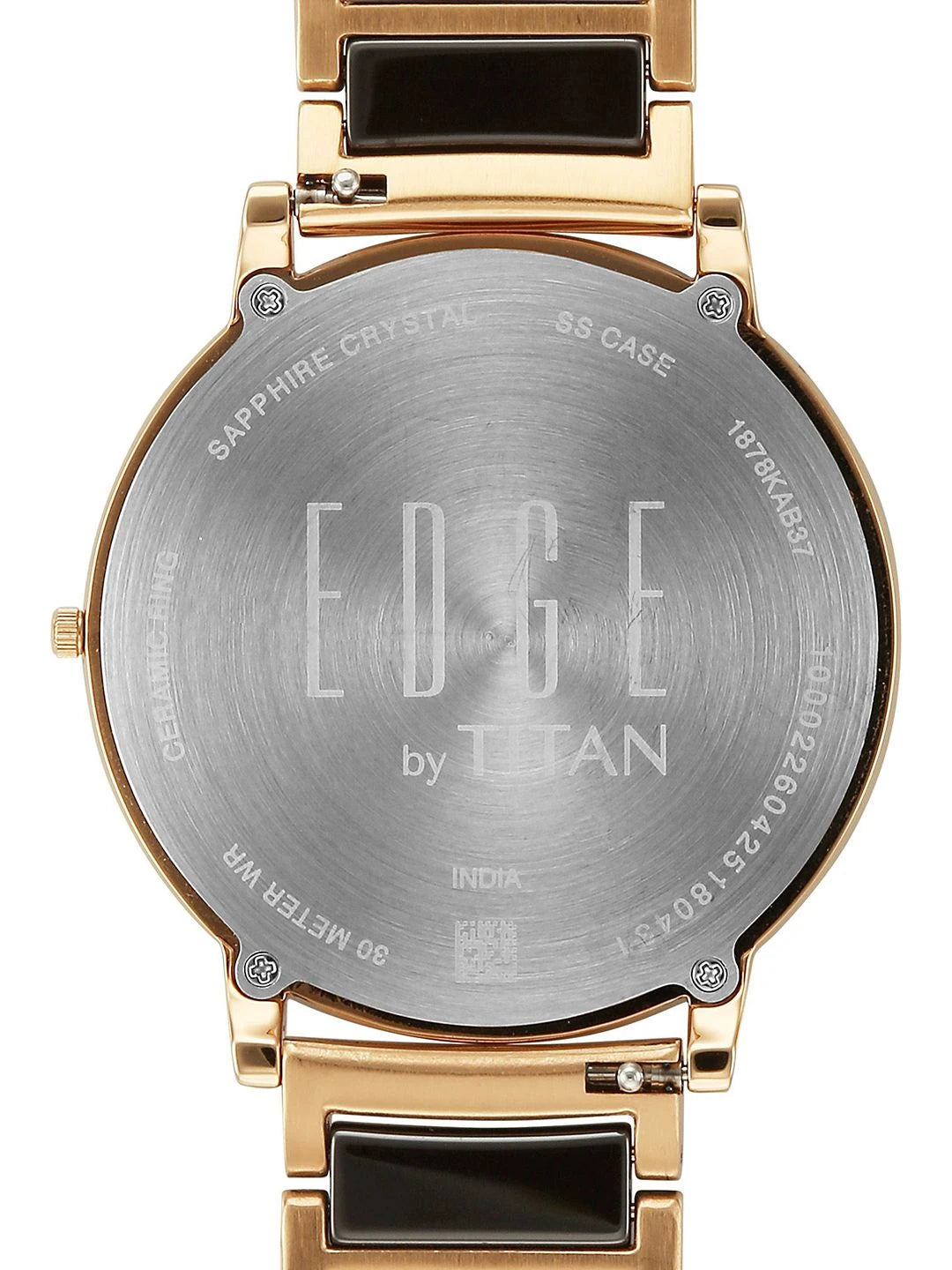 Titan Edge Melange Quartz Round Dial Watch - 1878KD08