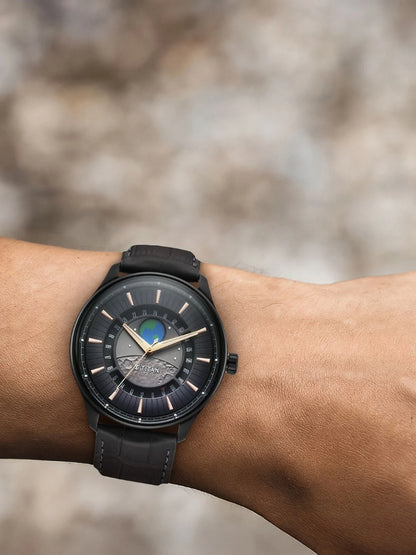 Titan Stellar Quartz Grey Round Dial Watch - 1890NL01