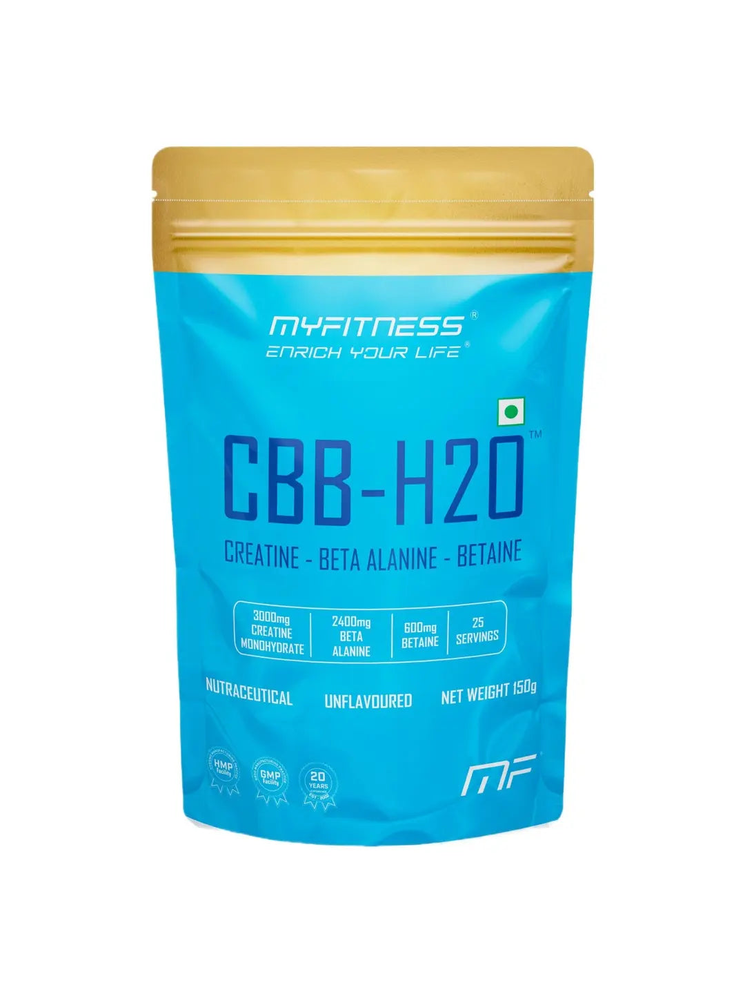 Myfitness CBB H2O Pre Workout Powder Unflavoured 150g