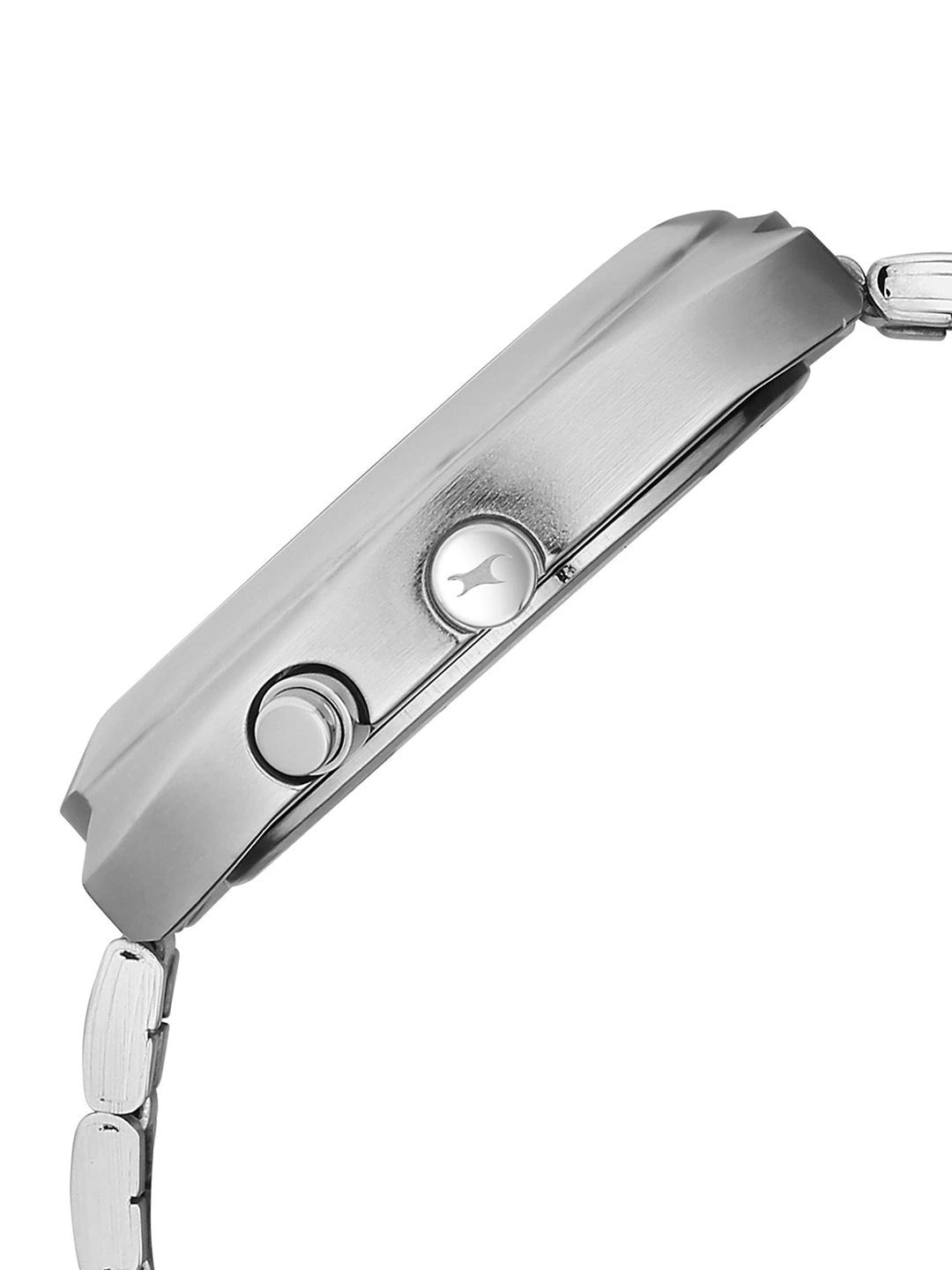 Fastrack Ufo Quartz Multifunction Green Dial Stainless Steel Strap Watch - 3327SM01