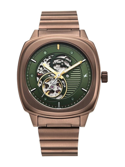 Fastrack Automatics 3.0 Analog Green Dial Watch - 3333QM02