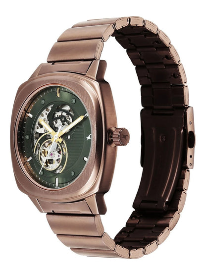 Fastrack Automatics 3.0 Analog Green Dial Watch - 3333QM02