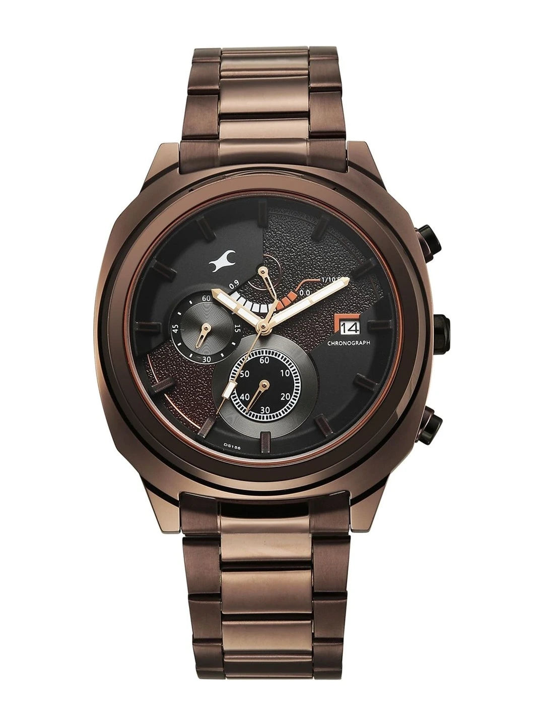 Fastrack Kronos 3 Black Dial Quartz Analog Watch - 3335KM01