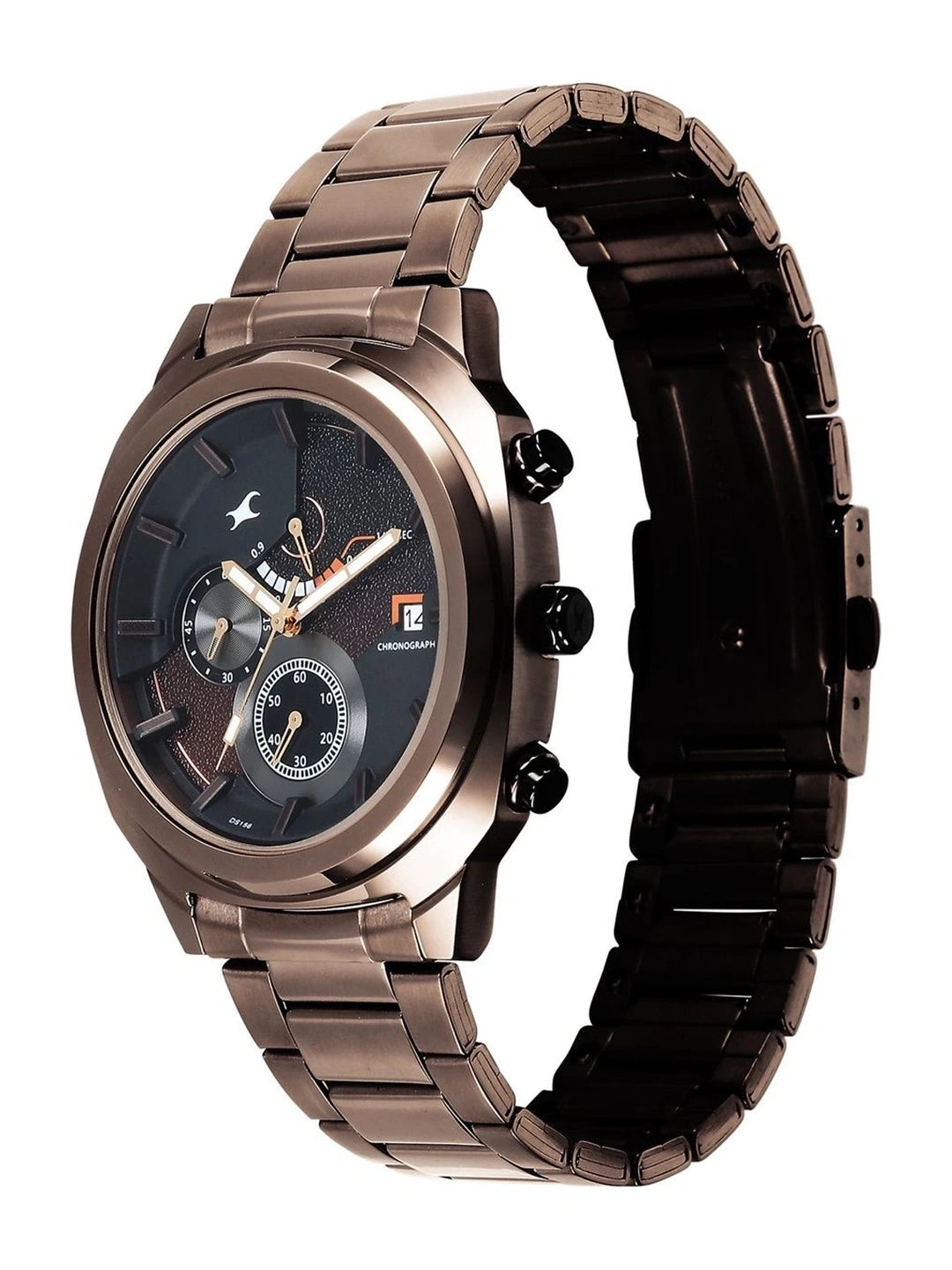 Fastrack Kronos 3 Black Dial Quartz Analog Watch - 3335KM01