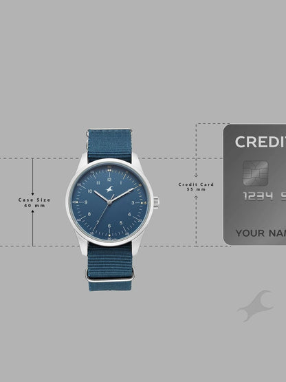 Fastrack Stunners Xi Quartz Analog Blue Dial Watch - 38214SP01