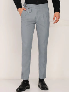 Sam & Jack Grey Regular Fit Polycotton Trousers