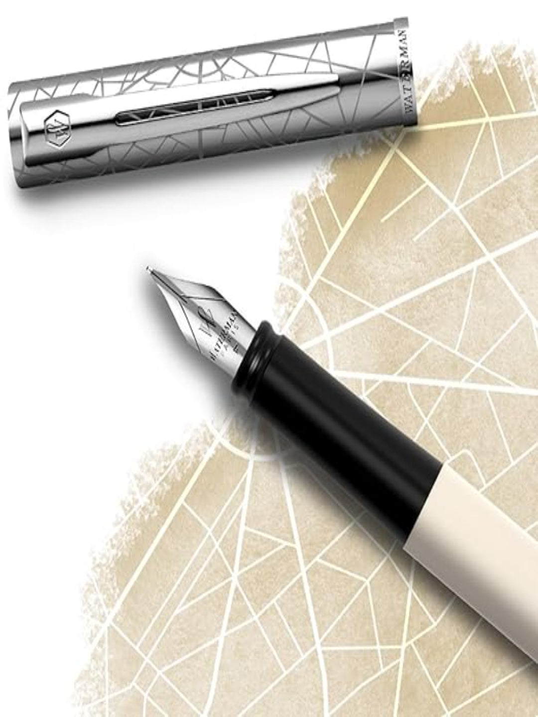 Waterman Allure Deluxe White Fountain Pen Fine Nib