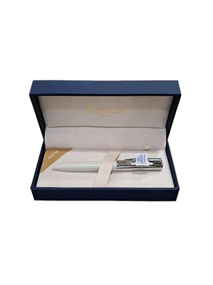 Waterman Allure Deluxe White Ballpoint Pen Medium Nib