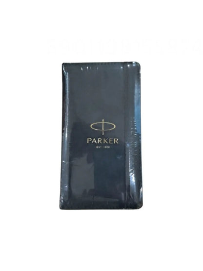 Parker Aster Matte Black Gold Trim Rollerball Pen Medium Nib With Slim Notebook