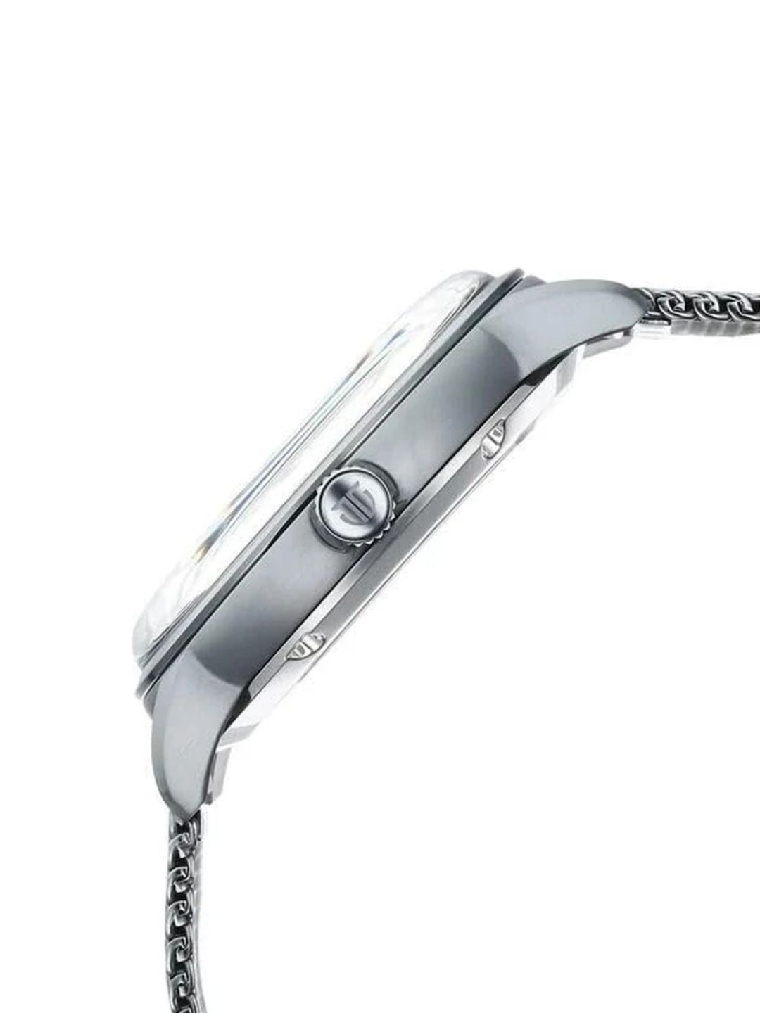 Titan Round Silver Dial Analog Watch With Metal Strap - 90110QM02