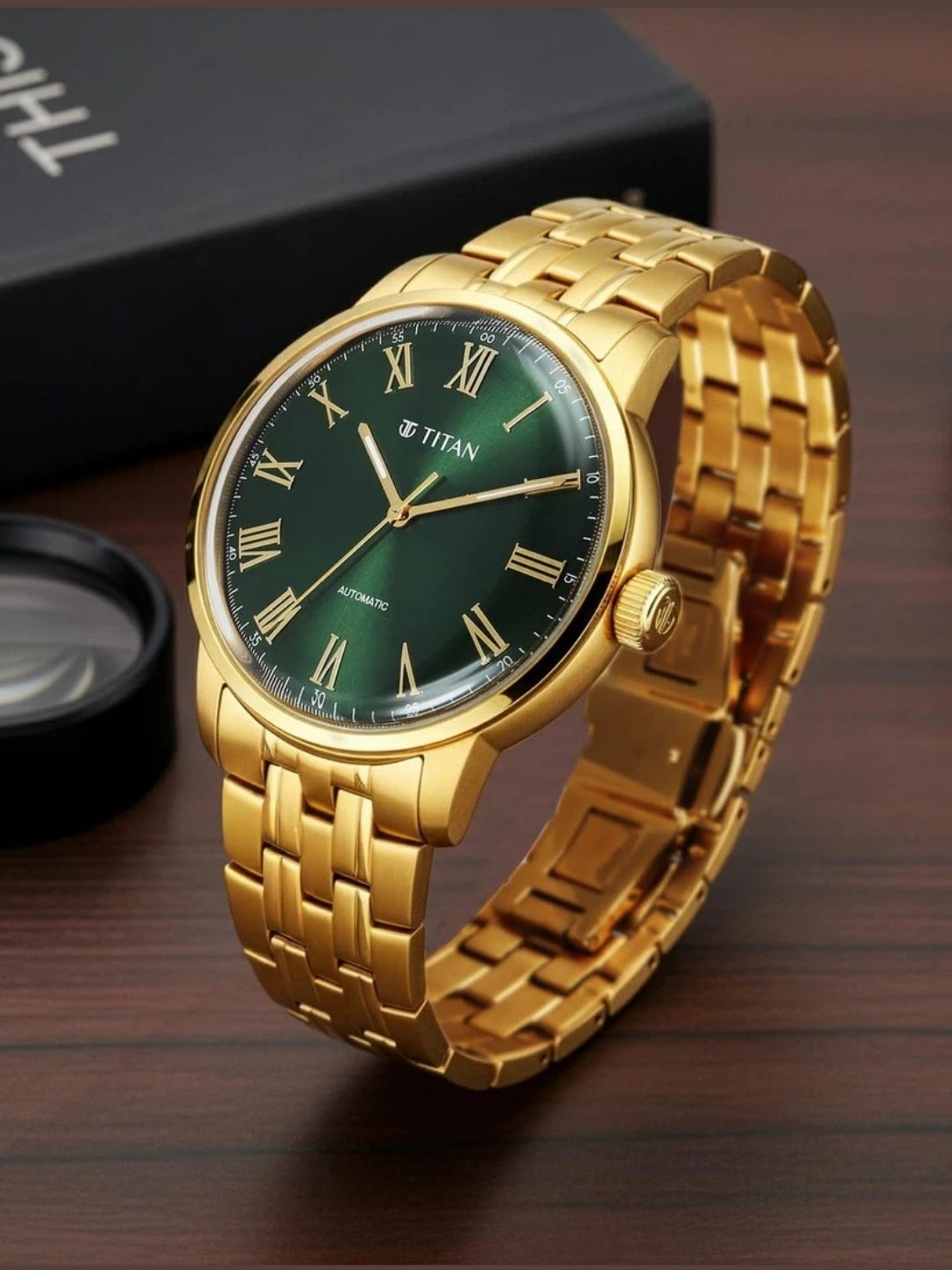 Titan Round Silver Dial Analog Watch - 90110YM01