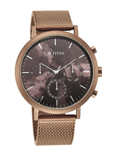 Titan Round Analog Watch - 90144QM02