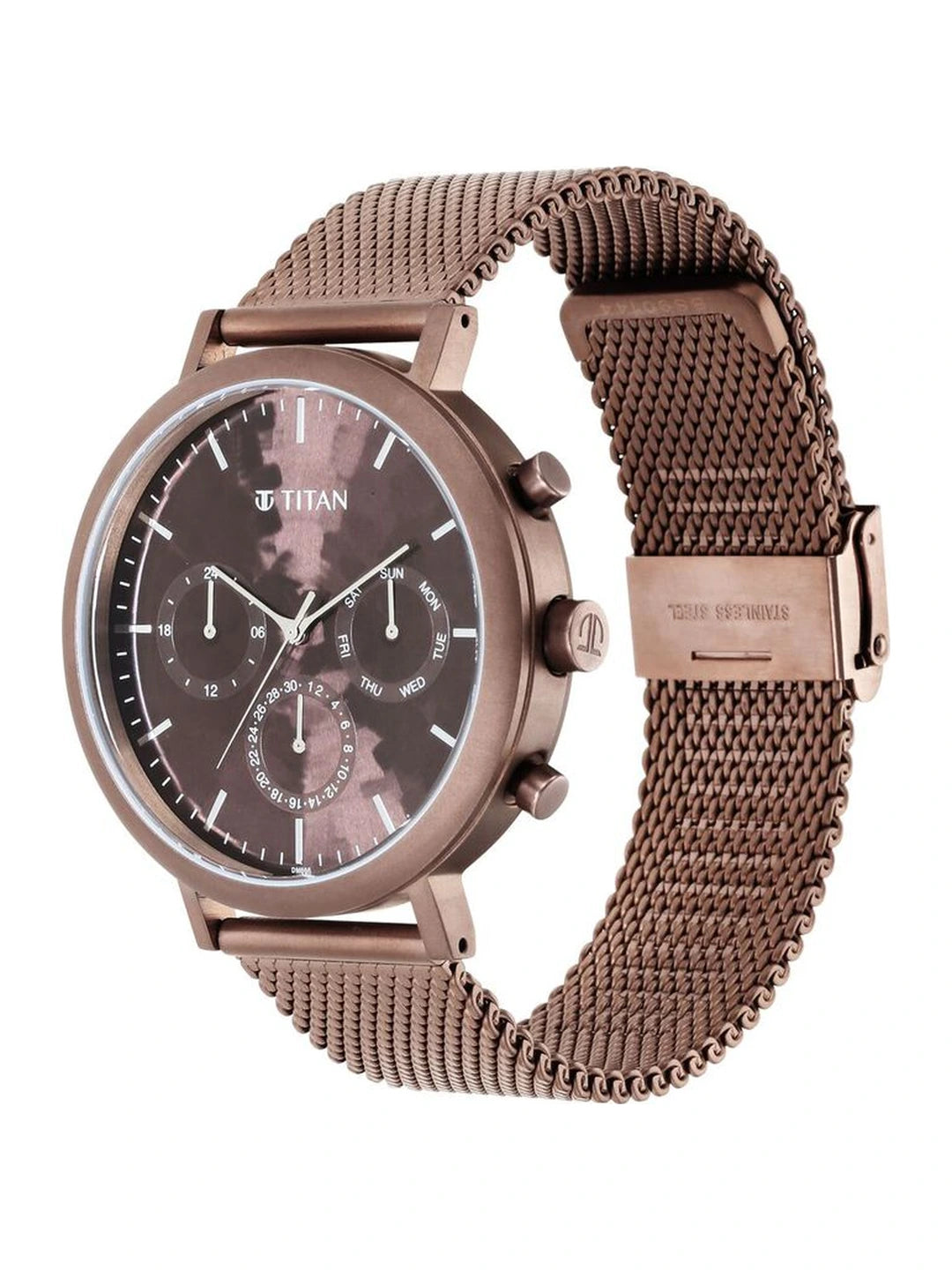 Titan Round Analog Watch - 90144QM02