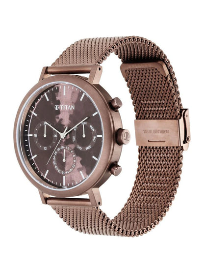 Titan Round Analog Watch - 90144QM02