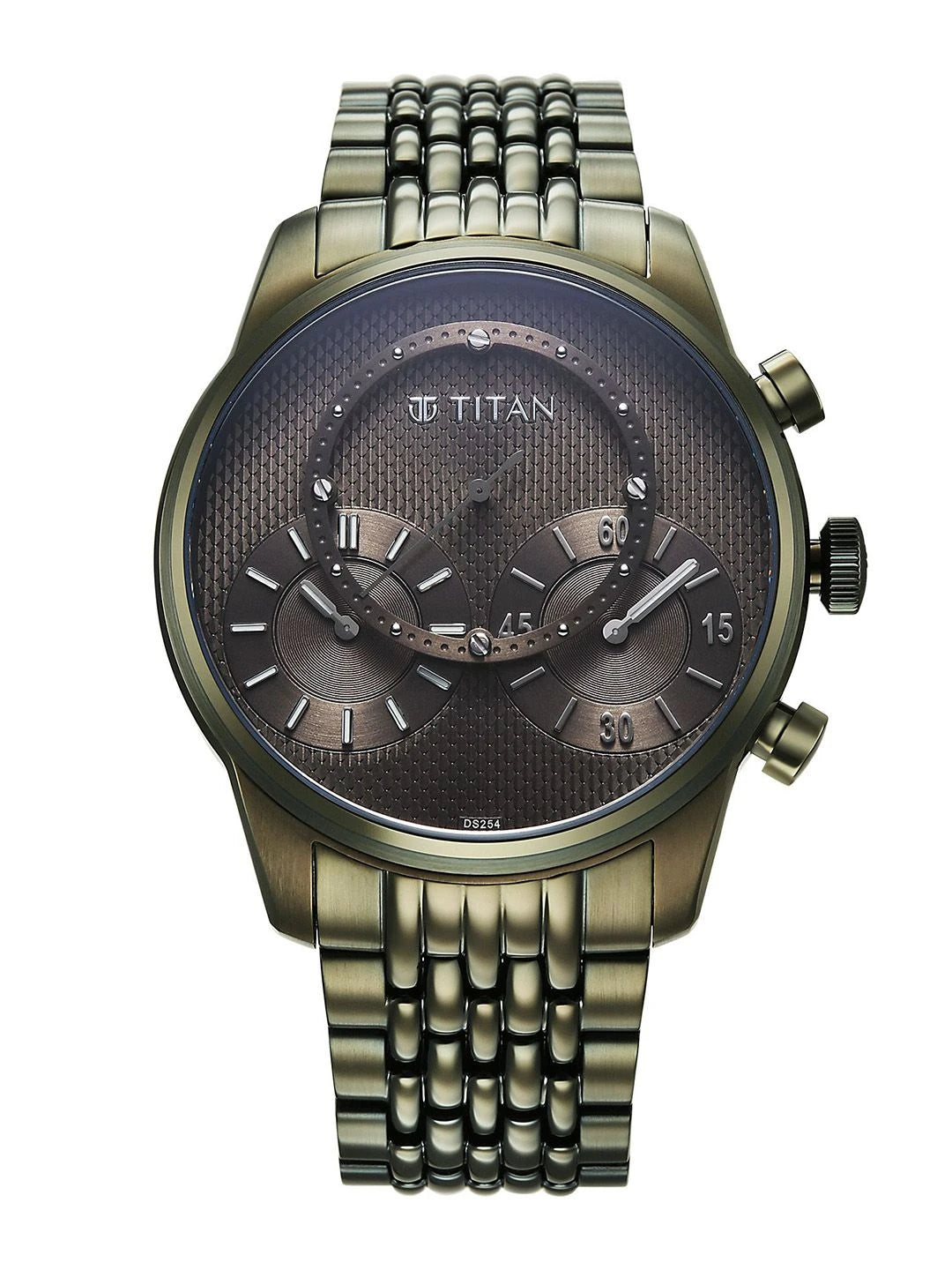 Titan Classique Micromotors Quartz Round Dial Analog Watch - 90179QM01