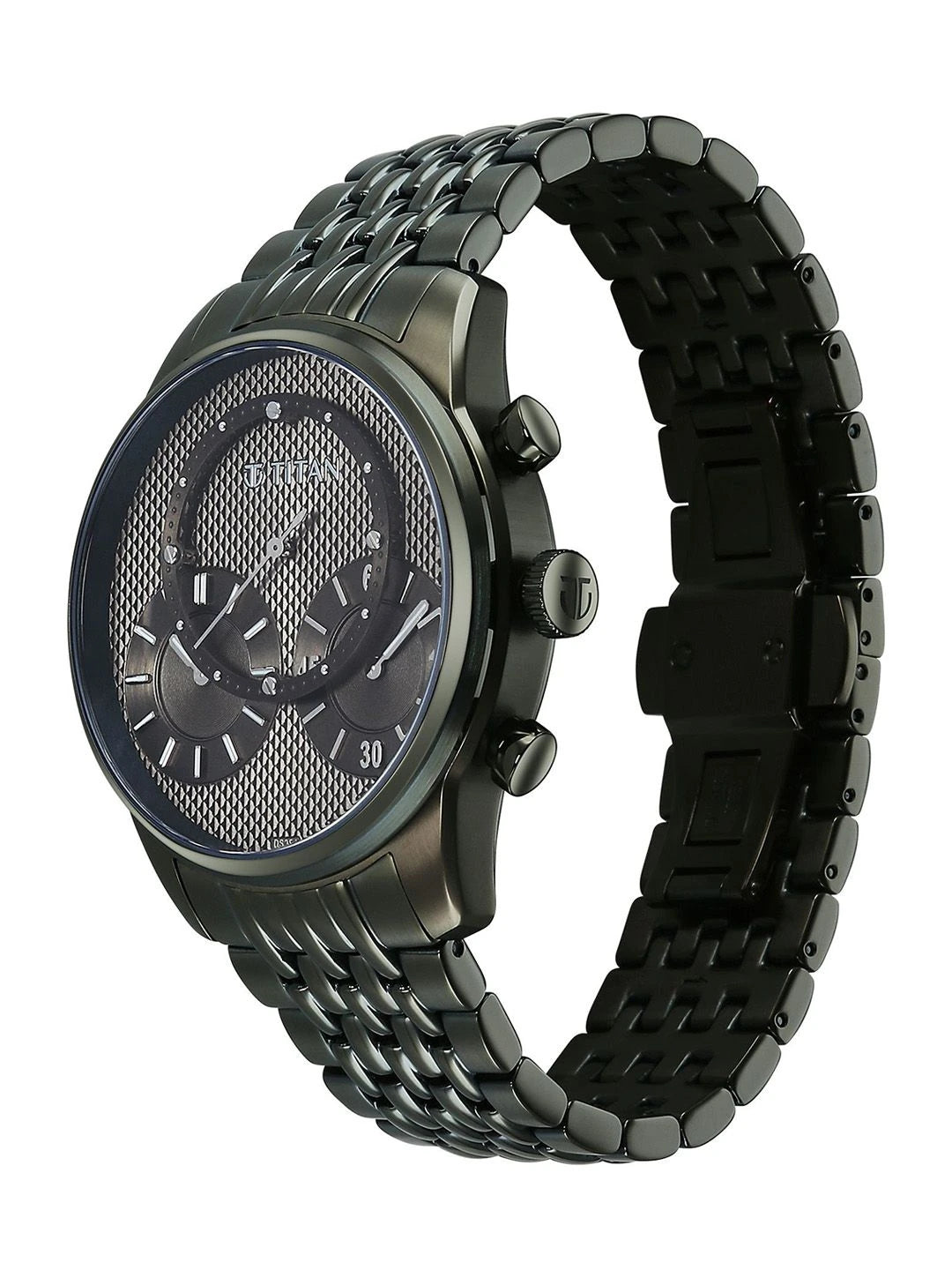 Titan Classique Micromotors Quartz Round Dial Analog Watch - 90179QM01