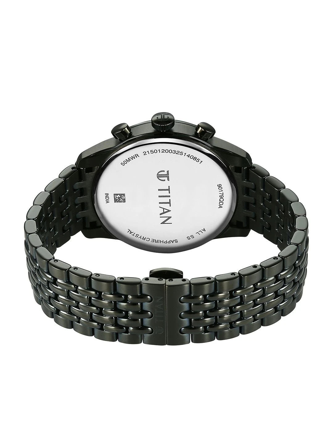 Titan Classique Micromotors Quartz Round Dial Analog Watch - 90179QM01