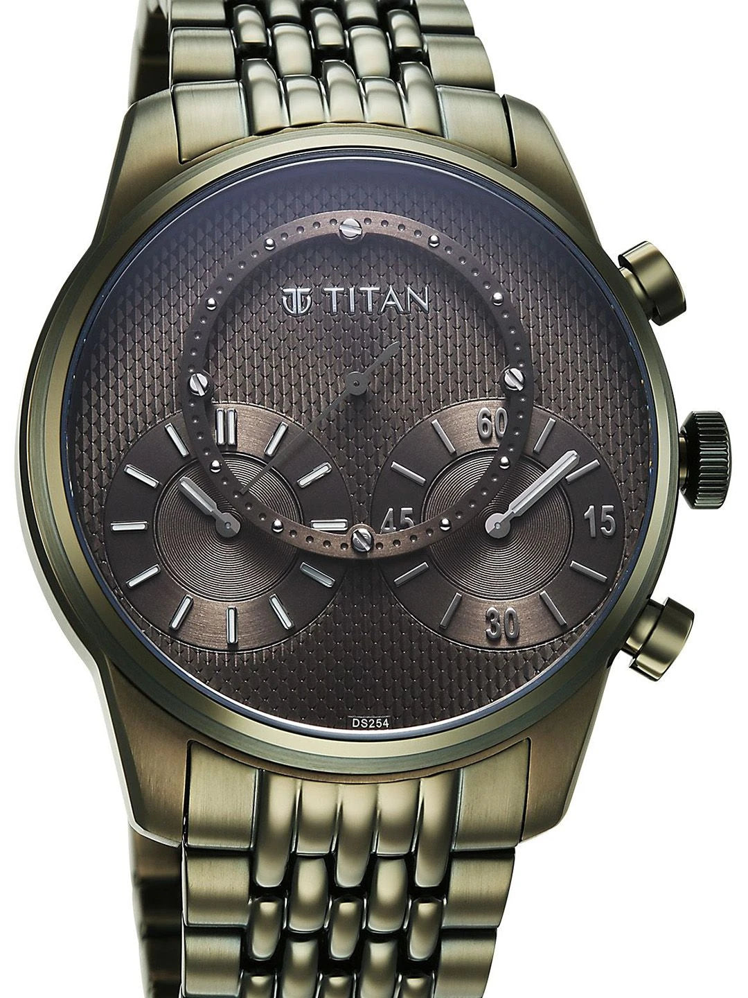 Titan Classique Micromotors Quartz Round Dial Analog Watch - 90179QM01