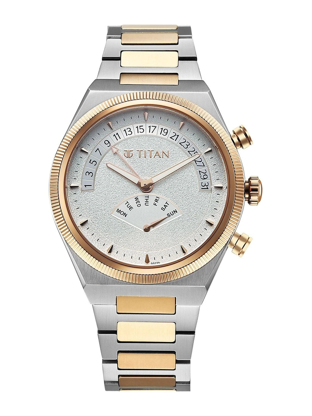 Titan Classique Micromotors Quartz Round Dial Analog Watch - 90180KM01