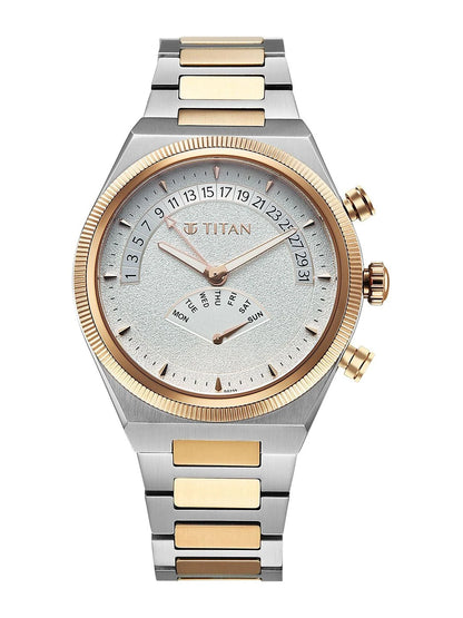 Titan Classique Micromotors Quartz Round Dial Analog Watch - 90180KM01