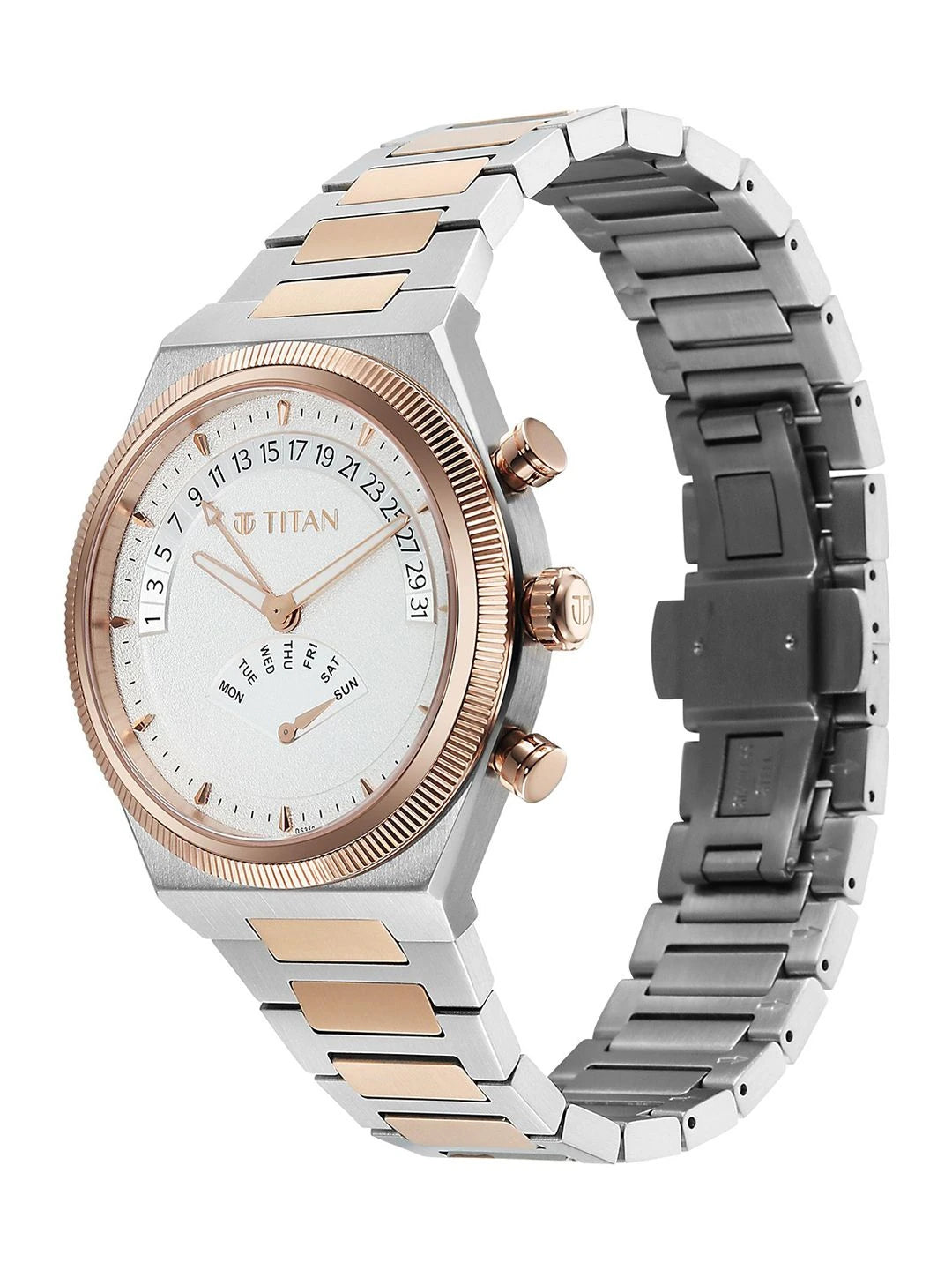 Titan Classique Micromotors Quartz Round Dial Analog Watch - 90180KM01
